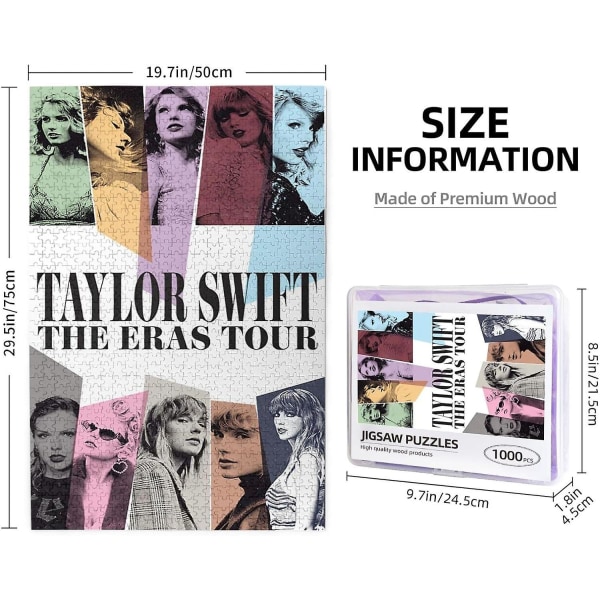 Palapelit 500 kpl Taylor Swift -juliste Taylor Swift 500 kpl henkilökohtainen kuvapalapeli 500 Piece