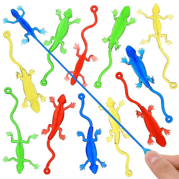 20 stk Sticky Toy Super Stretchy Lizard Leker Sticky Hands For Kids tilfeldig farge