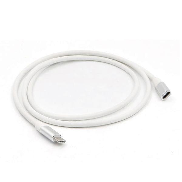 Type C USB 3.1 Han til USB-C Hun Forlænger Datakabel Forlænger Ladekabel Silver