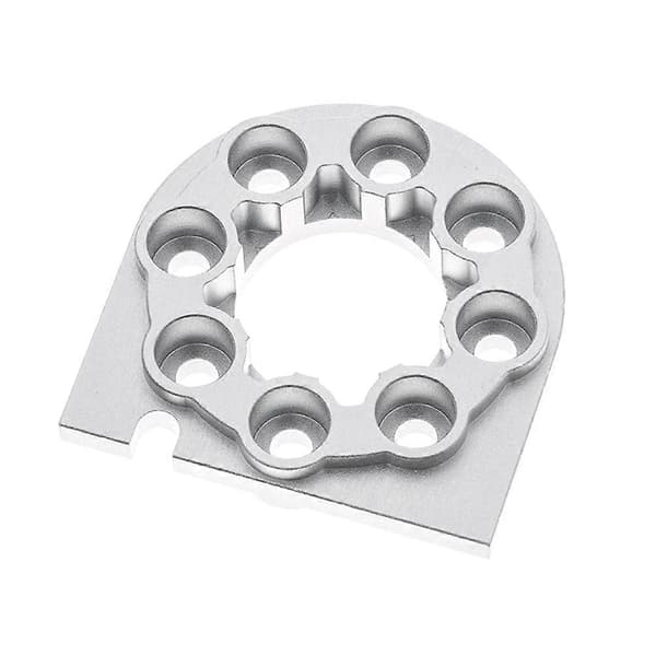 RC Bil Oppgradering Metall Motorbase for TT01/DF02 RC Biltilbehør Silver