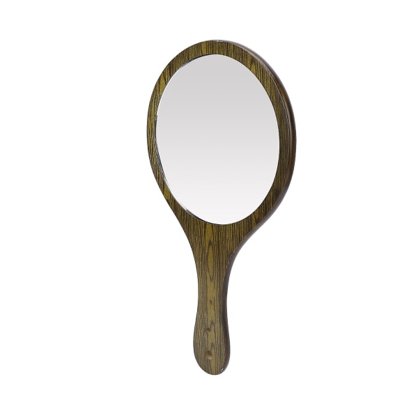 Håndspeil Vintage frisørspeil Håndholdt speil med trehåndtak for salongfrisører Frisører Grønn