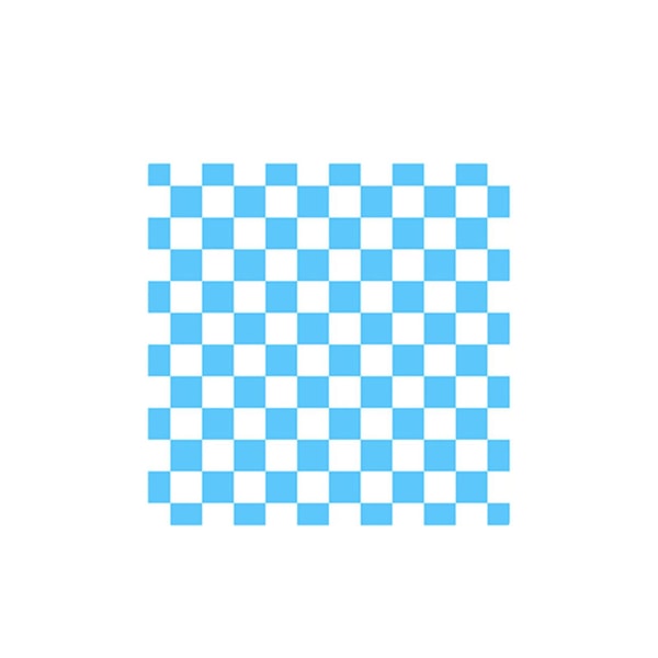 Retro shakkilautanen hieno työstö Tyylikäs akryyli lämpöeristetty pöytäsuoja Kodinsisustus Blue White Square