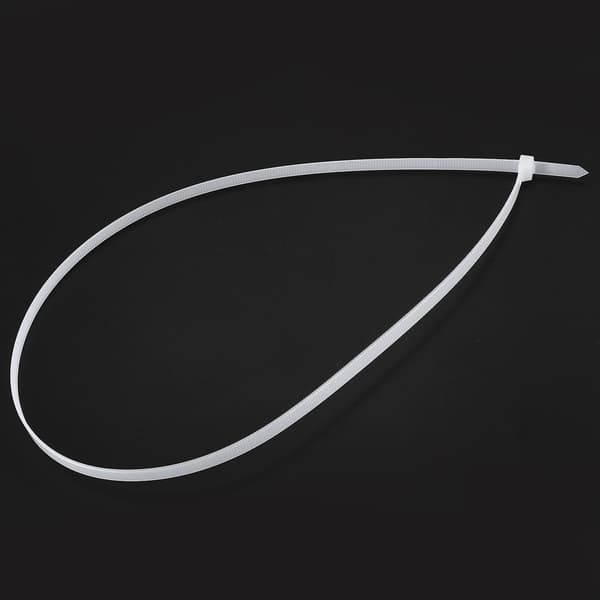 10x Ekstra Lange 76cm Kabelbinder Hvide Zip Wraps