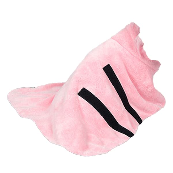 Dog Towel Bathrobe Strong Water Absorption Cat Quick Drying Coat Multifunctional Pet Robe Blanket Pink S