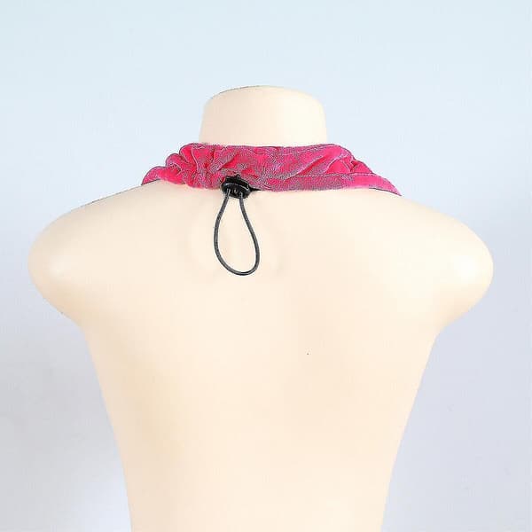 Dame Tata Håndkle BH Crop Neck Wrap Undertøy Solid Fløyel Polyester-yezi Red M