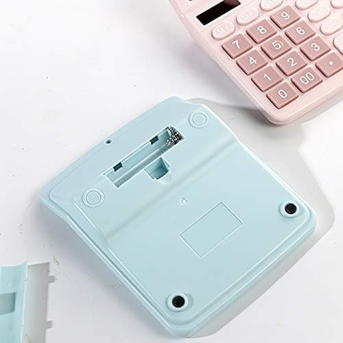 Desktop Solar Calculator - 12-Digit Display - Accounting Tool for Office, Home, School Blue