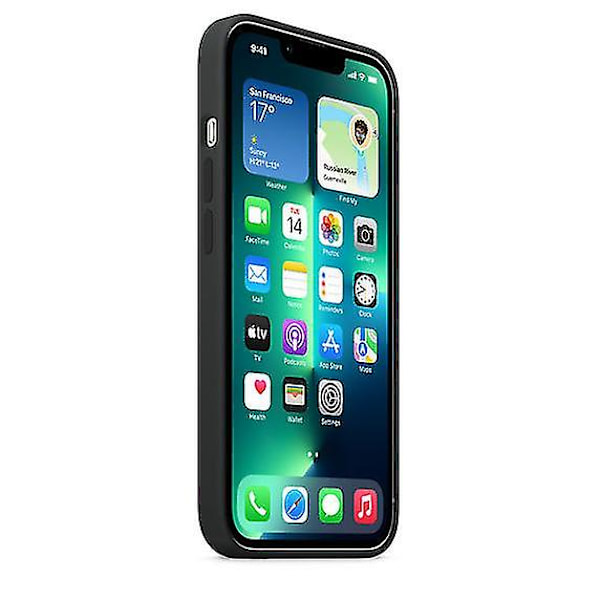 Silikonfodral för iPhone 13 Pro Max 13promax Midnight