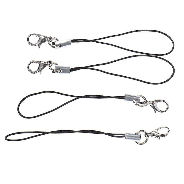 10 stk. Lanyard nøkkelring for USB flash-stasjon stropp snor svart Hfmqv