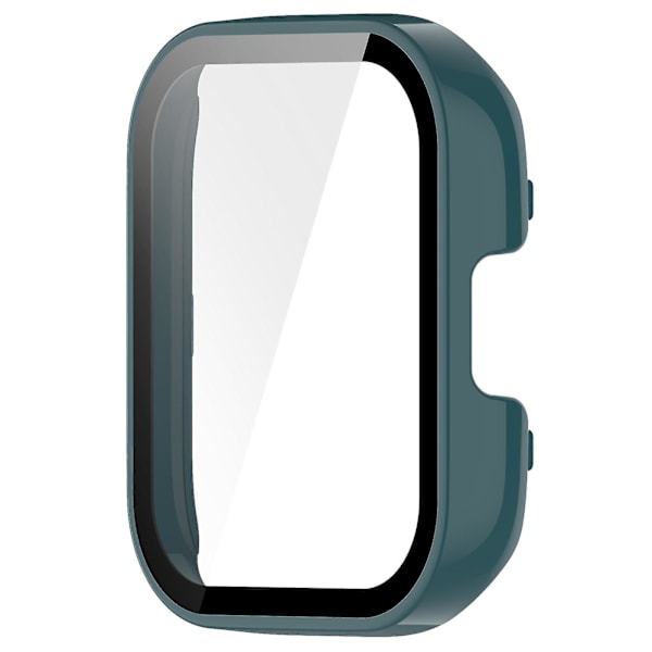 För Xiaomi Redmi Watch 3 Pc skyddande fodral med härdat glass skärmskydd Smart Watch Anti-fall Cover Green