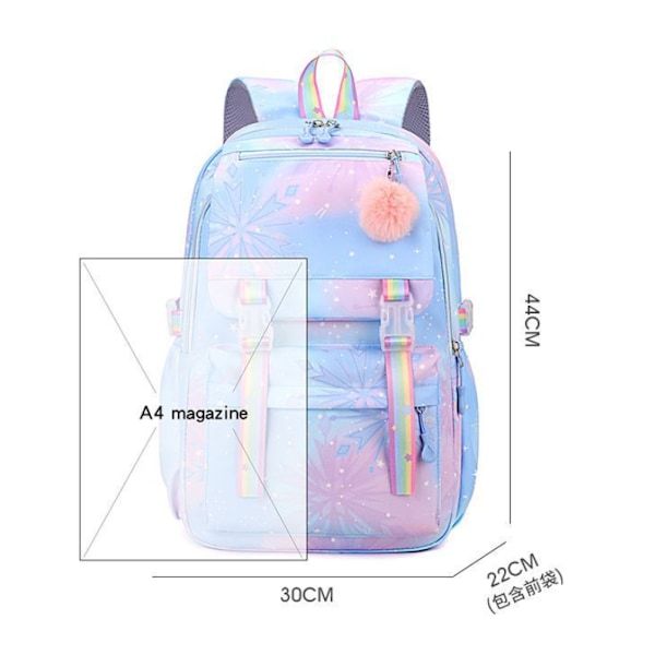 Lilo ja Stitch -reppu naisille, pojille, tytöille, koululaukku opiskelijoille ja teineille color3