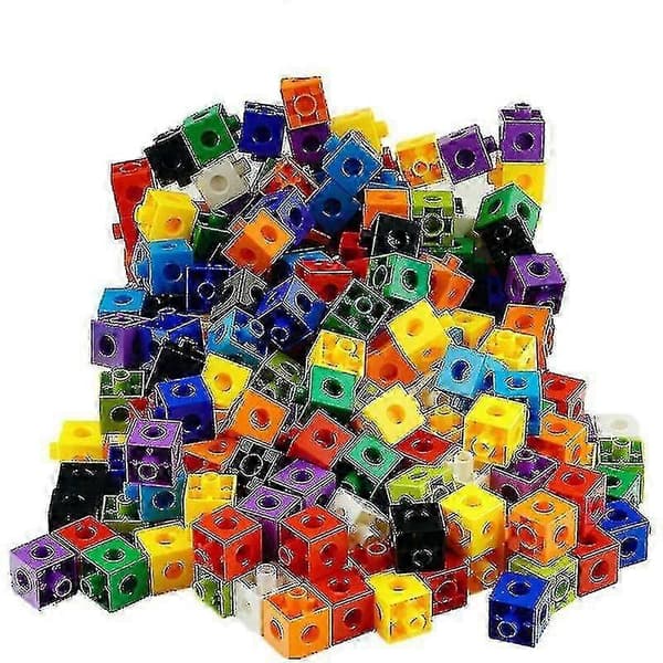 100 st matematikkopplingskuber Numberblocks sammankopplade multilänk räkneblock HY-26 Set b