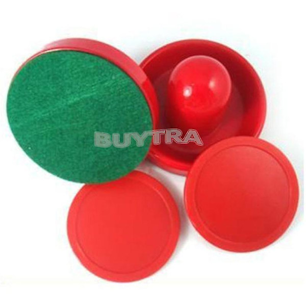 Nytt Mini Air Hockey 65mm Målvakter 50mm Puckar Filt Tryckare Set Cn Säljare