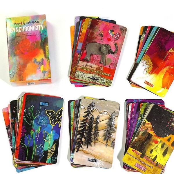 78 kort Synchronicity Oracle Deck Tarot Lær Tarot Kort For Nybegynnere Spådomsspill Familiespill