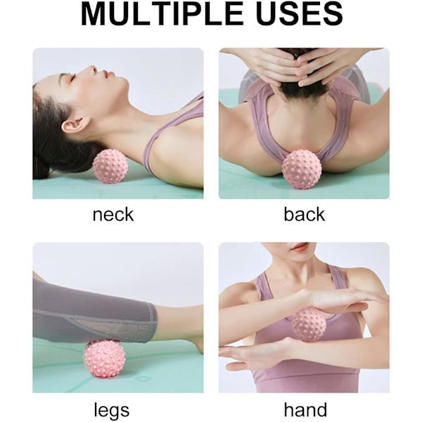 Piggete massasjeball, sportsmassasjeballer, myofascial massasjeballer, 2-pak massasjeball, fotmassasjeball, muskelmassasjeballer