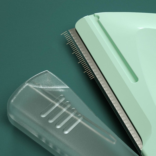 2kpl kolmikulmainen kulmakarvojen trimmeri parranajokone kulmakarvojen leikkaamiseen Macro Blade -meikkityökaluilla Purple green