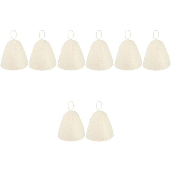 8 st filtbastuhattar tjock bekväm bastuhatt badhatt lätt bastuhatt-yvan 8 pcs