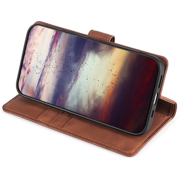 Krokodille Tekstur Pung Stativ Etui til TCL 40R 5G, Hud-følelse PU Læder Mobiltelefon Cover Brown Style C TCL 40R 5G