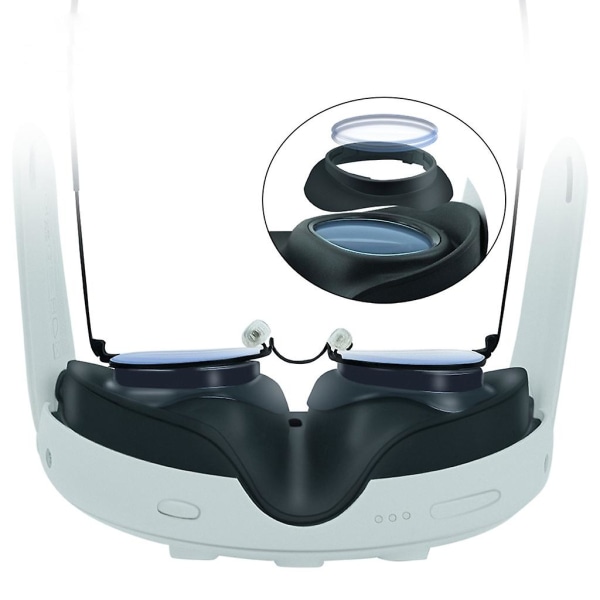 Linsram för Meta Quest 3 VR-headset Glasögon Magnetisk Glasögonram