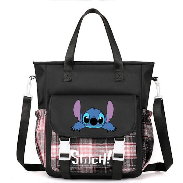 Lilo och Stitch Ryggsäck Väska för Flickor Student Skolväska Axelrem Handväska Söt Tryckt Canvas Skolväska Myntplånbok color2