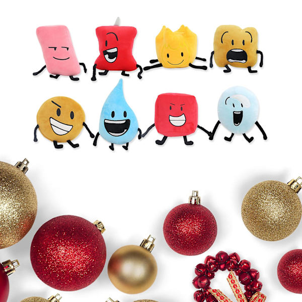 Battle For Dream Island Plysch, Söt Tecknad Mini Bfdi Plysch Leafy Flower Firey Teardrop Små Mjuka Gosedjur Plysch Doll Presenter För Pojkar 3-6 Ye flame