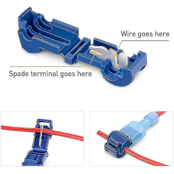 Hurtig Splice, Wire Terminals T-tap Kit 120 pcs