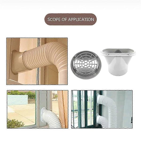 Vinduesadapterfilter Vinduesudstødningsslangeinterface til bærbar aircondition 150 mm vinduesadapter