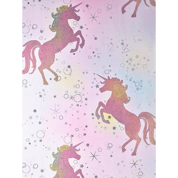 Be Dazzled Dancing Unicorn -taustakuva Rainbow Coloroll M1423