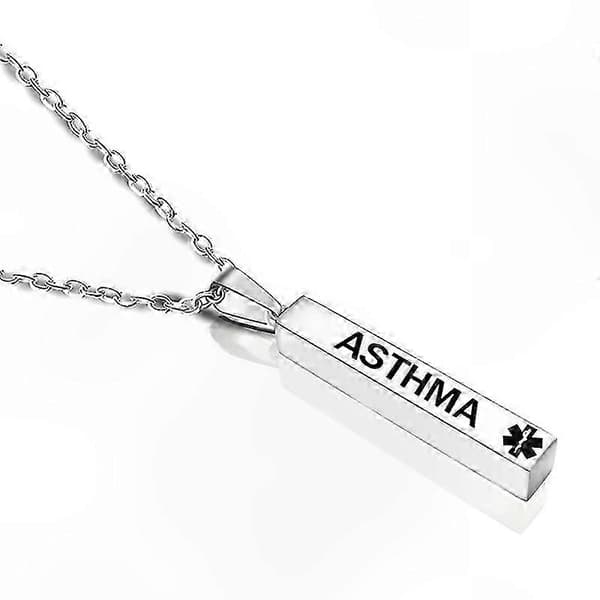Medicinsk alarm halskæde rustfrit stål søjle design unisex mode smykker PACEMAKER