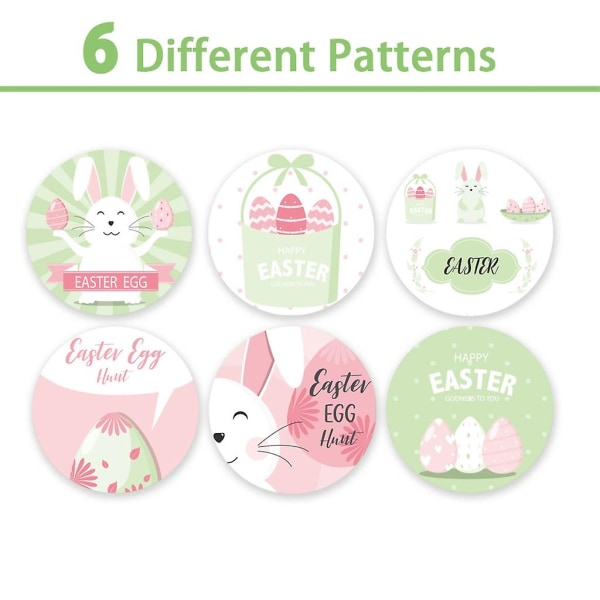 Happy Easter Seal Label Sticker Easter Bunny Peeps- Sticker Roll Cartoon Decal