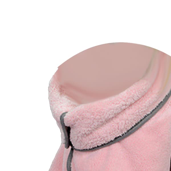 Dog Towel Bathrobe Strong Water Absorption Cat Quick Drying Coat Multifunctional Pet Robe Blanket Pink S