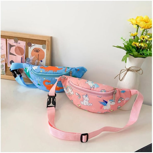 Dinosaur Fanny Pack, Kids Bum Bag Bumbag Cartoon Hipsack Belteveske Midjeveske Fanny Pack Stoff Nylon Pengebelte Crossbody Brystveske