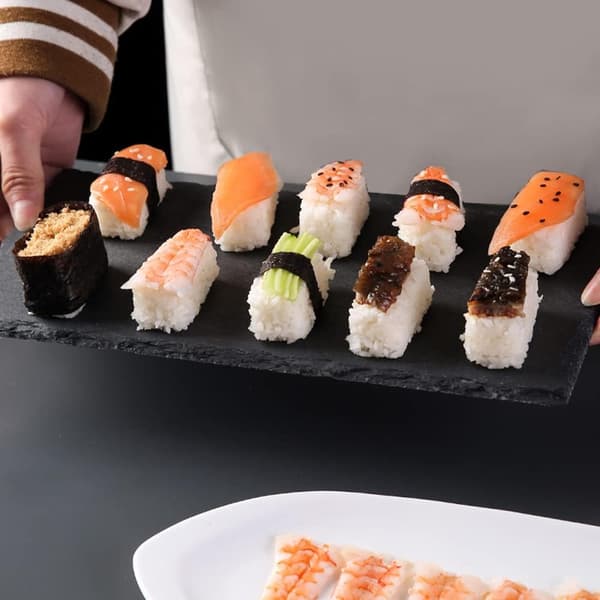 10 i 1 Mini Japansk Onigiri Sushiform, Nigiri Bento Risbollsform Rektangulär Sushimaskin