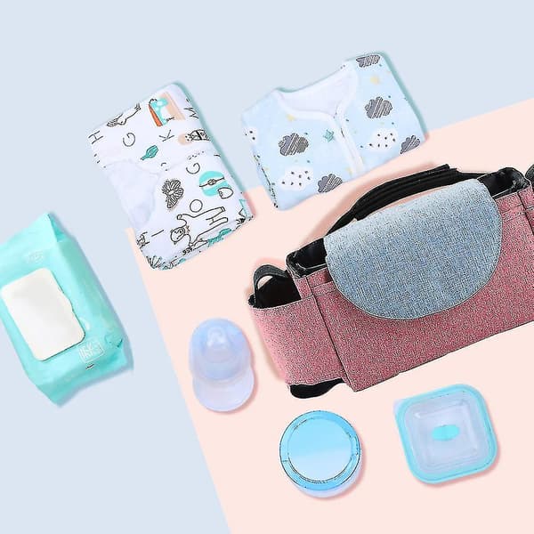 Skötväska Blöjbytesryggsäck Stor Kapacitet Pink