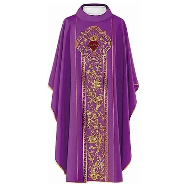 Seremonian Chasuble - Messuasuut - Robe - Pappi Cosplay - Puku Ivory One Size-Other