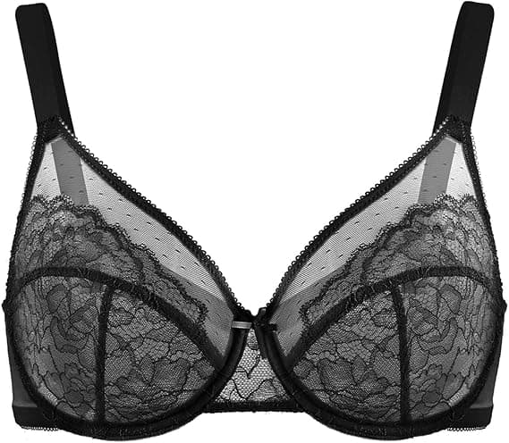 Minimizer-BH-er for kvinner Full Coverage Underwire BH-er Plus Size Løfte Blonde-BH for tungt bryst