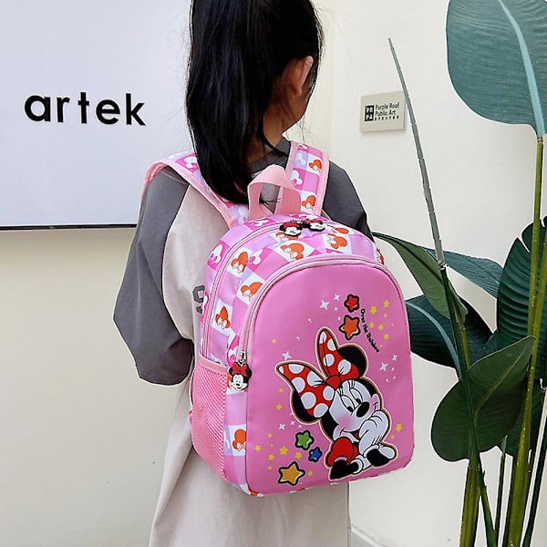 Minnie Hiiren Mini-reppu Taaperoille Tytöille Koululaukut Kevyt Kirjakassi Lahjat Pink