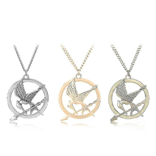 Nälkäpeli Mockingjay -kaulakoru 3 kpl-