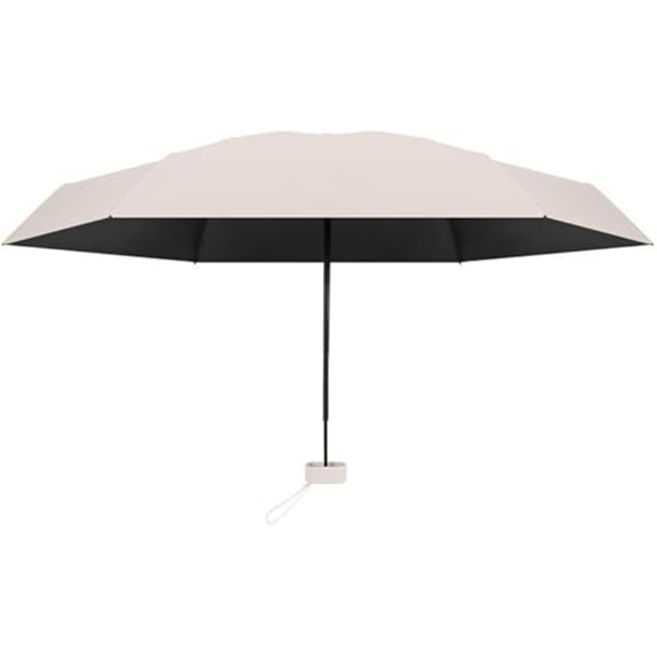 Mini-kokoinen matkavarjo, pieni käsilaukkuun sopiva varjo kotelolla aurinkoa ja sadetta varten, aurinkokatos UV-suojalla, kevyt ja kompakti varjo