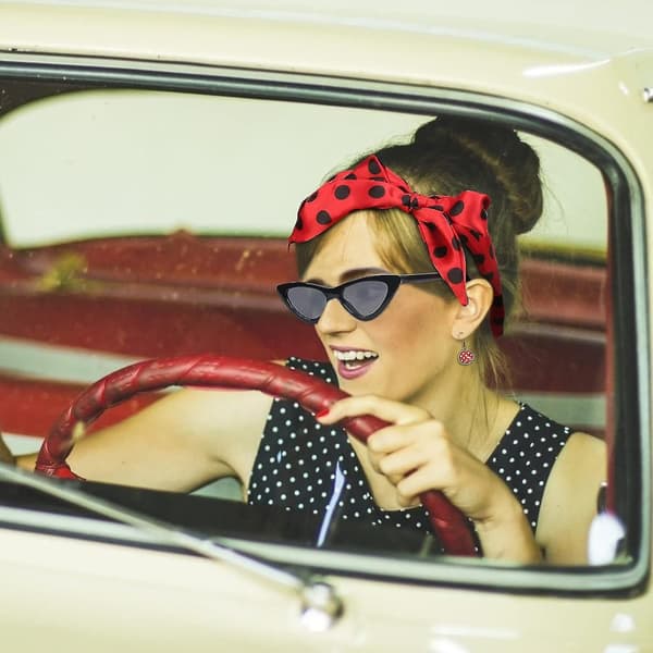 5-delt Rockabilly Tilbehør - 1950'er Kostume Sæt Til Kvinder