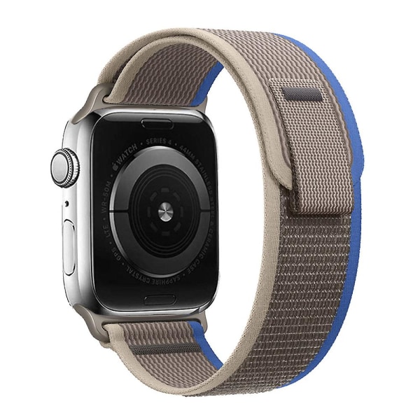 Trail Loop Band For Apple Watch Ultra 49mm 45mm 41mm 44mm 40mm 42mm 38mm 40 44 45 Mm Armbånd Iwatch Series 7 6 5 4 3 Se 8 Strap 42 44 45 49mm Blue Gray