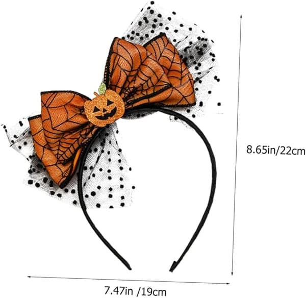Dekorasjon Hodebånd Hårtilbehør Halloween Gresskar Stoff Hodebånd Sløyfe- Halloween Hodebånd Hodeplagg Sløyfe- Gresskar Hodeplagg Halloween