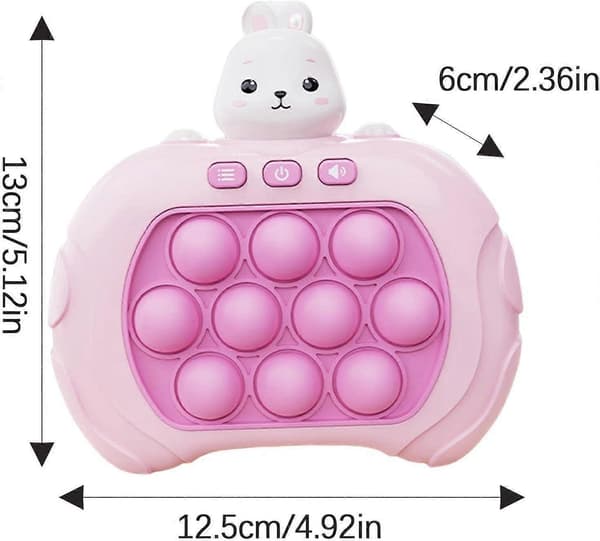 Pop It Game - Pop It Pro Light Game Quick Push Fidget Game Pink Pink Rabbit pink