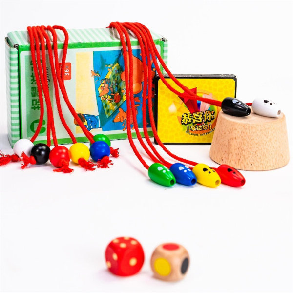 Træmus fangespil Kreativt børneinteraktivt fangemus skrivebordslegetøj