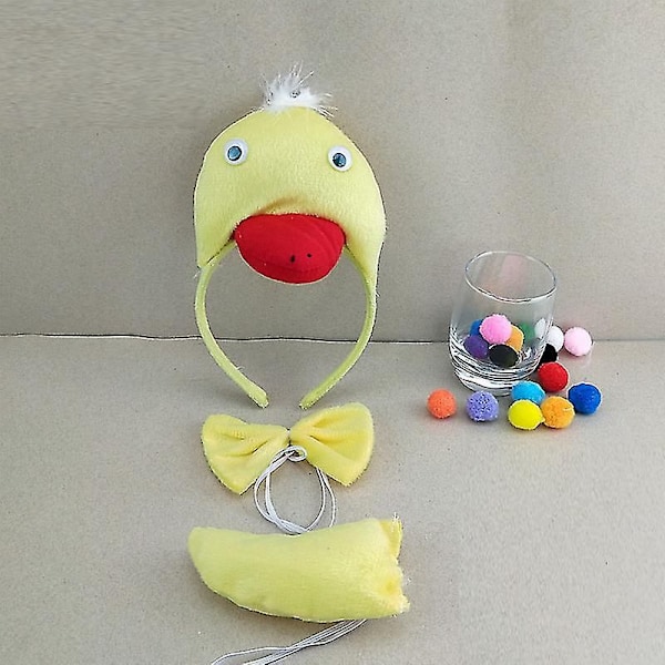 Lasten Keltainen Valkoinen Eläin Sorsa Eläimet Päänpanta Hännän Hääpuvut Juhla Tarvikkeet Syntymäpäivä Halloween Pukeutuminen Cosplay yellow gloves