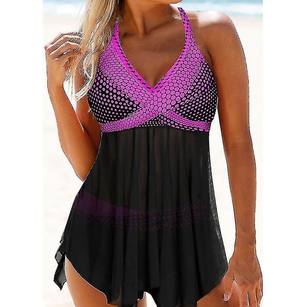 Kvinders badedragter Plus Size Rygløs Polyester Badedragt til damer New-eyzi