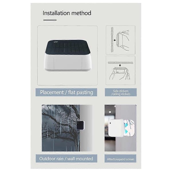 Tuya Zigbee Solar Lyssensor Vanntett IP65 Utendørs Lysstyrkedeteksjon Luminanssensor Ea