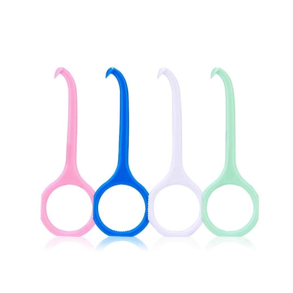 4st Orthokey Clear Aligner borttagningsverktyg för Invisalign avtagbara hängslen (rosa, blå, grön, vit)