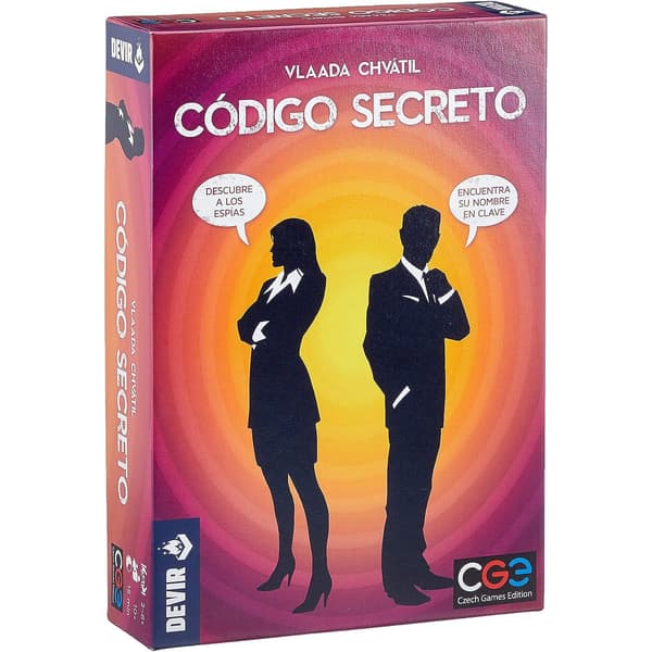 Secret Code brädspel - Bilder - Duo - Kort - Spanska Código Secreto Duo