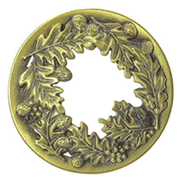 Låg til duftlys, duftlysbetræk, duftlysgaver til kvinder, hjælp glaslys med at smelte jævnt, blad 7,8 cm Bronze