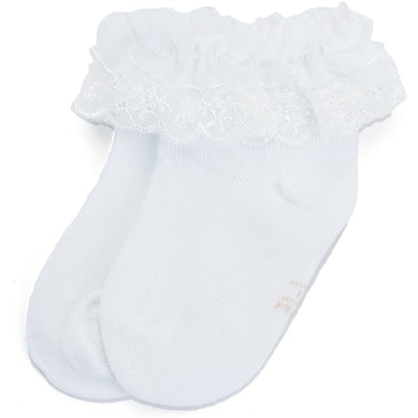 Baby Piger Rufflede Blonder Sokker Baby Bomuld Sokker 3 Pak
